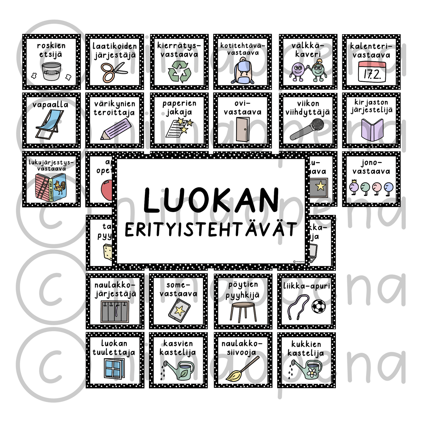 Luokan erityistehtävät