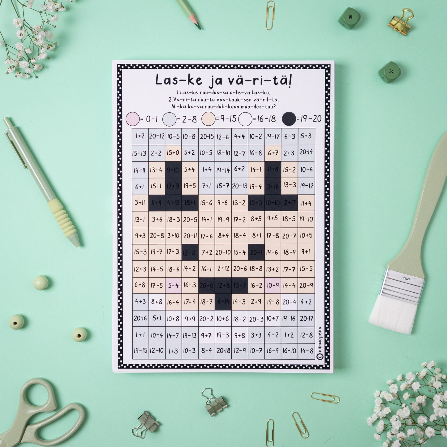 Laske ja väritä!