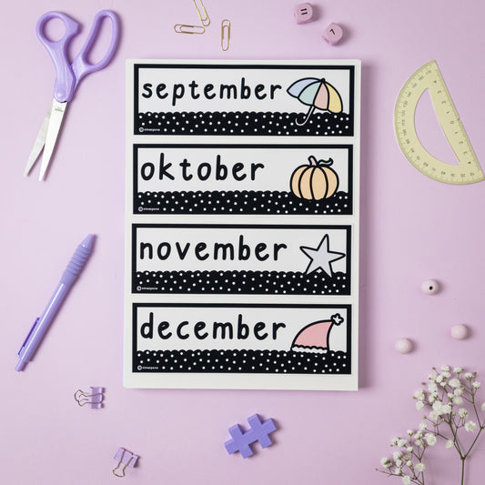 Viikonpäivät, kuukaudet ja vuodenajat 🇸🇪